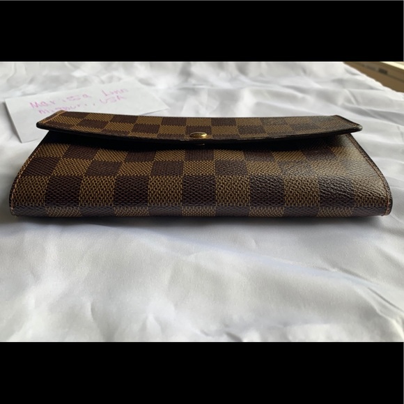 Louis Vuitton Damier Ebene Sarah Long Wallet - Picture 5 of 8